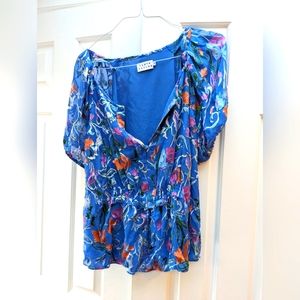 Tanya Taylor short sleeved blouse